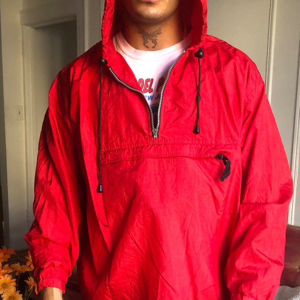Vintage Red Marlboro Windbreaker Size L